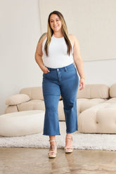 Chloe High Waist Raw Hem Tummy Control Jeans - Full Size by RFM